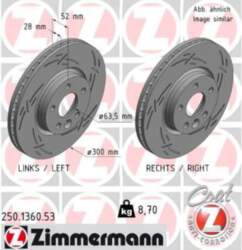 Bremžu diski ZIMMERMANN 250.1360.53