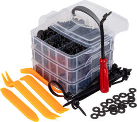 Car body clips and puller set