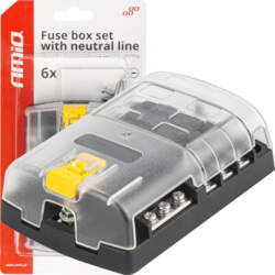 Fuse box set with neutral line