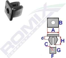 Polsterējuma klipsis ROMIX A53853