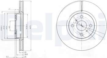 Bremžu diski DELPHI BG4054