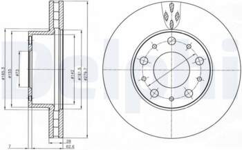 Bremžu diski DELPHI BG4059