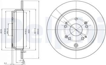 Bremžu diski DELPHI BG4064C