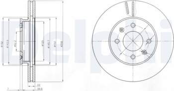Bremžu diski DELPHI BG4096