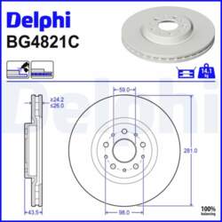 Bremžu diski DELPHI BG4821C