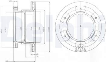 Bremžu diski DELPHI BG9069