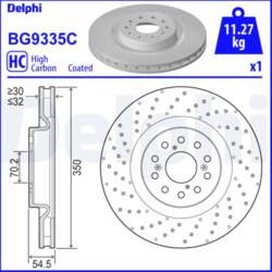 Bremžu diski DELPHI BG9335C