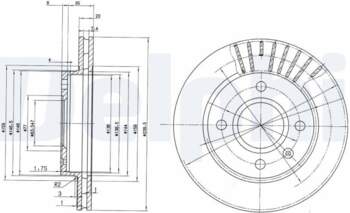 Bremžu diski DELPHI BG2440