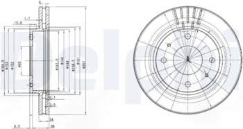 Bremžu diski DELPHI BG3750