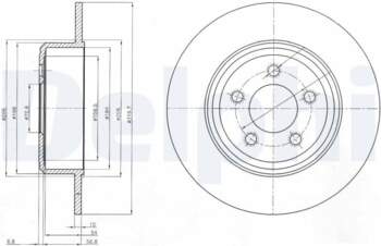 Bremžu diski DELPHI BG4074