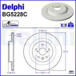Bremžu diski DELPHI BG5228C
