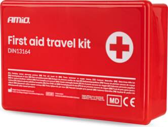 First aid kit in a plastic