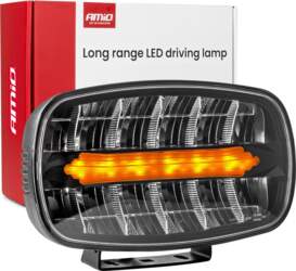 LED long-range headlamp with position light