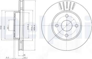 Bremžu diski DELPHI BG3781