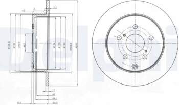 Bremžu diski DELPHI BG4051