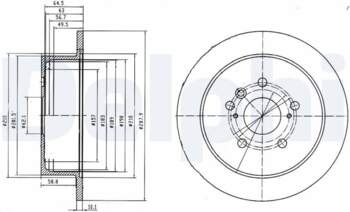 Bremžu diski DELPHI BG4180