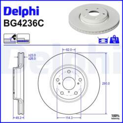 Bremžu diski DELPHI BG4236C