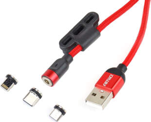 Magnetic port Combo cable Lightning/USB C/micro
