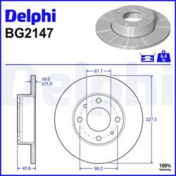 Bremžu diski DELPHI BG2147
