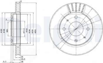 Bremžu diski DELPHI BG2763