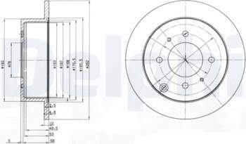 Bremžu diski DELPHI BG4010