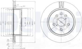 Bremžu diski DELPHI BG4024