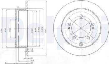 Bremžu diski DELPHI BG4037