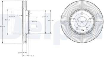 Bremžu diski DELPHI BG4092C