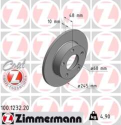 Bremžu diski ZIMMERMANN 100.1232.20