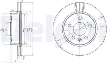 Bremžu diski DELPHI BG3296
