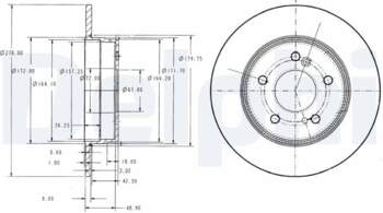 Bremžu diski DELPHI BG3326C