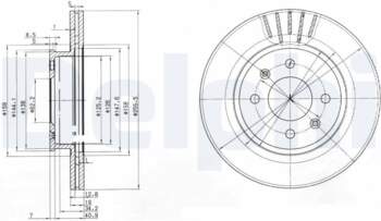 Bremžu diski DELPHI BG3934