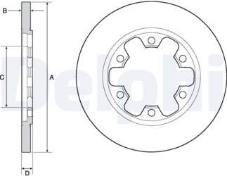 Bremžu diski DELPHI BG4680C