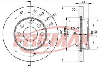 Bremžu diski FREMAX BD-1440