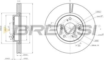 Bremžu diski BREMSI CD8473V