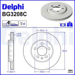Bremžu diski DELPHI BG3208C