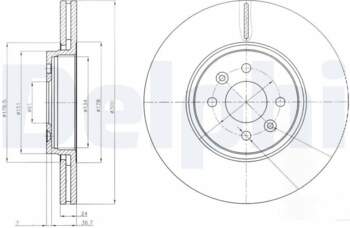 Bremžu diski DELPHI BG3929