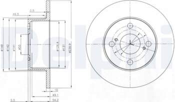 Bremžu diski DELPHI BG4050