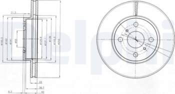 Bremžu diski DELPHI BG4053