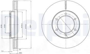 Bremžu diski DELPHI BG4209
