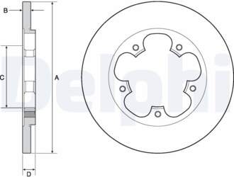 Bremžu diski DELPHI BG4681C