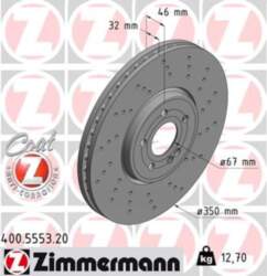 Bremžu diski ZIMMERMANN 400.5553.20