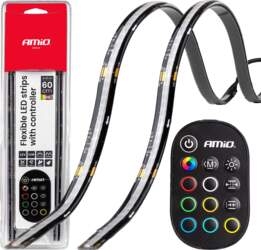 Flexible LED COB strips with controller