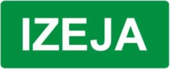 Uzlīme ``Izeja`` 15x5cm