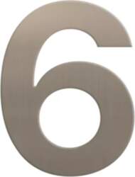 Numurs durvīm Nr.6, pašlīmējošs sudraba