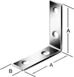 Leņķis krēsla 50x15mm Zn