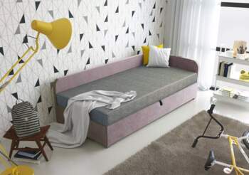 Bērnu gulta Uno Boxspring Standard Puse: