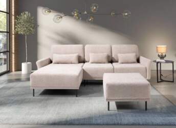 Dīvāns Modulo Corner Standard ar pufu