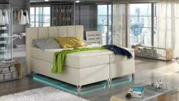Gulta Basilio Boxspring Classic ar LED
