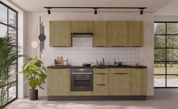 Virtuves komplekts Cremona 2 Anthracite Materiāls